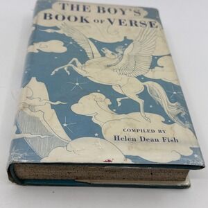 1950s Boys Poetry Book Helen Fish Hardcover Pegasus Magical Mythical